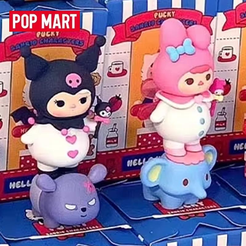 Model Kit Anime Girl - POPMART PUCKY SÉRIE PERSONAGENS SANRIO Brinquedos