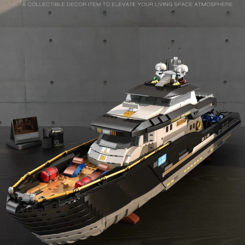 Model Kit Yacht - Reobrix 66103 Iate Gigante de Luxo,